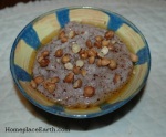 cornmeal mush with hazelnuts and honey--BLOG