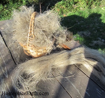 line flax-tow-hackle